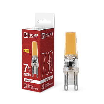Лампа светодиодная LED-JCD-COB 7Вт 230В G9 4000К 730Лм IN HOME в Уссурийске