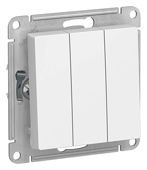 Выключатель трехклавишный AtlasDesign SE лотос в Уссурийске