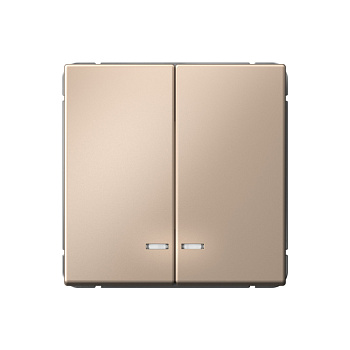 ARTGALLERY 2-клавишный ВЫКЛЮЧАТЕЛЬ с подсветкой, сх.5а, 10АХ, механизм, ПЕСОЧНЫЙ в Уссурийске