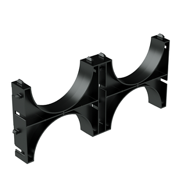 Держатель расстояния (кластер) для двустенных труб, д.125мм, двойной DKC в Уссурийске