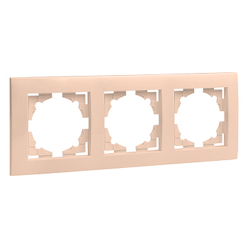 Валенсия рамка 3-местная кремовая EKF PROxima в Уссурийске