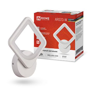 Светильник светодиодный ELEGANT ARISTO-W 15Вт 230В 3000-6500K 1200Лм STEP COLOR белый IN HOME в Уссурийске