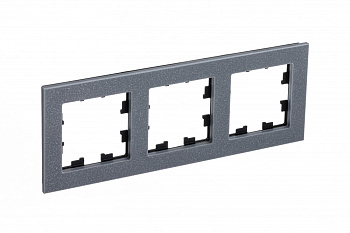 Рамка тройная AtlasDesign Nature SE мрамор айс грей в Уссурийске