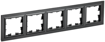 Рамка пятиместная BRITE IEK черная в Уссурийске