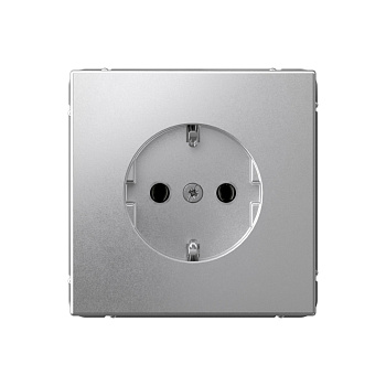 ARTGALLERY РОЗЕТКА с заземлением, 16А, механизм, АЛЮМИНИЙ в Уссурийске