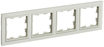 Рамка четырехместная BRITE IEK бежевая в Уссурийске