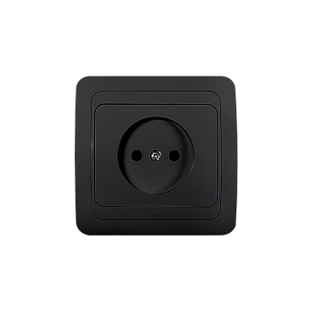 Розетка одинарная CLASSICO черная 2022B IN HOME в Уссурийске