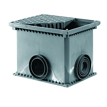 Смотровой переходной колодец без дна для двустенных труб, 335х240х255мм DKC в Уссурийске