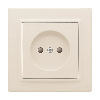 Розетка 1-местная СП б/з 10 А с защитной шторкой бежевый Минск EKF в Уссурийске