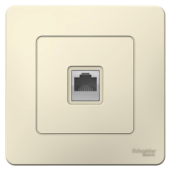 Розетка компьютерная BLANCA SE молочная в Уссурийске