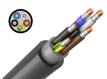 Кабель ППГ нг(А)-FRHF 5х4 ок (N, PE) - 0,66кВ ГОСТ 31996-2012 Кабэкс в Уссурийске