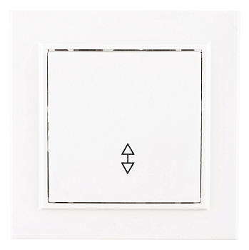 Выключатель одноклавишный проходной Минск EKF белый в Уссурийске