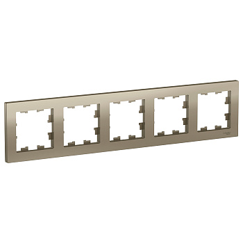 Рамка пятиместная AtlasDesign SE шампань в Уссурийске