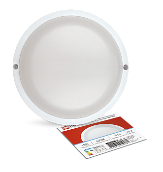 Светильник светодиодный герметичный СПП 1065-КРУГ 10Вт 6500К 900Лм IP65 115мм IN HOME в Уссурийске