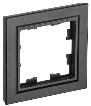 Рамка одинарная BRITE IEK черная в Уссурийске