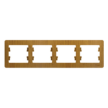 Рамка четырехместная Glossa SE дуб в Уссурийске