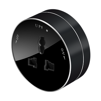 Розетка универс. круглая 13А/250В Антрацит MultiTrack SE в Уссурийске