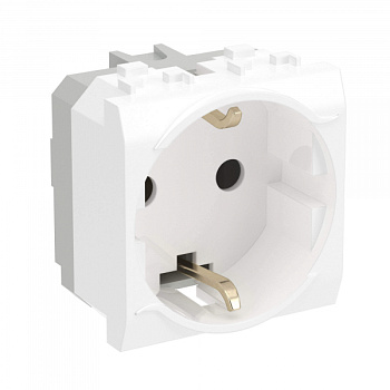 Розетка со шторками 1ая с з/к белая для кабель-канала Brava DKC в Уссурийске