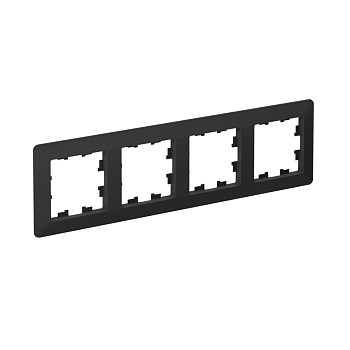 Рамка четырехместная AtlasDesign AIR SE КАРБОН/дымчатая черная в Уссурийске