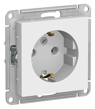 Розетка одинарная AtlasDesign SE с з/к лотос в Уссурийске