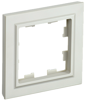 Рамка одинарная BRITE IEK бежевая в Уссурийске