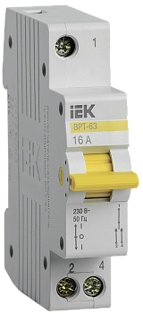 Выключатель-разъединитель трехпозиционный ВРТ-63 1P 16А IEK в Уссурийске