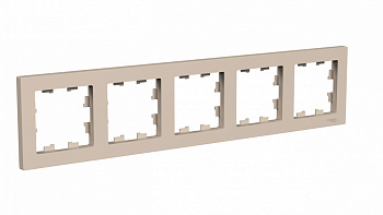 Рамка пятиместная AtlasDesign SE песочная в Уссурийске