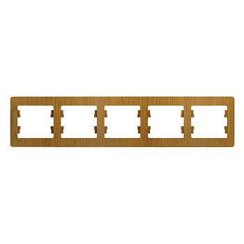 Рамка пятиместная Glossa SE дуб в Уссурийске