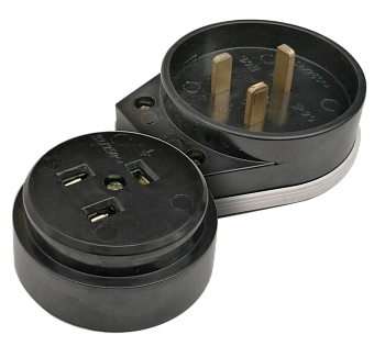 Разъем печной РШ/ВШ карболитовый 32А 250В черный 9114 IN HOME в Уссурийске