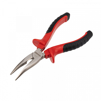 Тонкогубцы изогнутые REXANT 160 мм никелированные, двухкомпонентные рукоятки в Уссурийске