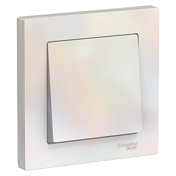 Выключатель одноклавишный AtlasDesign SE жемчуг в сборе в Уссурийске