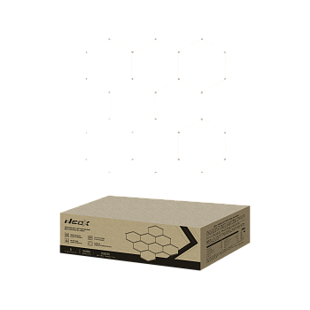 Светильник светодиодный ДБО-HEXAGON 8С-35065 350Вт 230В 6500К 8 сот 0.5м шнур с вилкой 2350х2442мм NEOX в Уссурийске