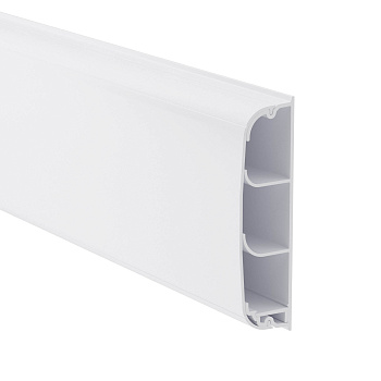 Кабель-канал плинтусного типа 90х25 мм, трехсекционный, с крышкой DKC в Уссурийске