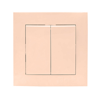 Валенсия выключатель 2-клавишный 10А кремовый EKF PROxima в Уссурийске