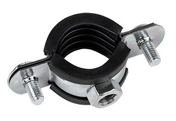 Хомут стальной 3/8" (15-19мм), с уплотнителем EKF в Уссурийске