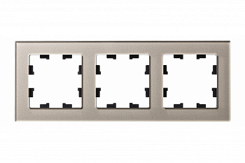 Рамка тройная AtlasDesign Nature SE стекло шампань в Уссурийске