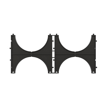 Держатель расстояния (кластер) для двустенных труб, д.110мм, двойной DKC в Уссурийске