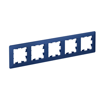 Рамка пятиместная AtlasDesign AIR SE АКВАМАРИН/дымчатая черная в Уссурийске