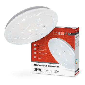 Светильник светодиодный серии DECO СОЗВЕЗДИЕ 36Вт 230В 4000К 3240Лм 380х55мм IN HOME в Уссурийске