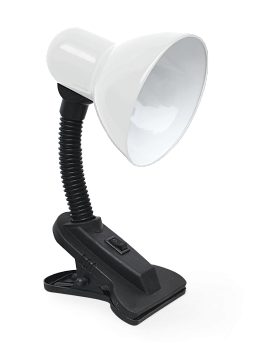 Светильник настольный под лампу на прищепке СНП 21Б-E27 230В БЕЛЫЙ (с подвесом) IN HOME в Уссурийске
