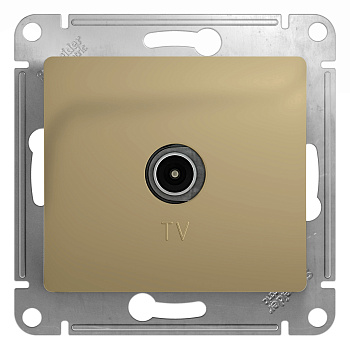 Розетка телевизионная антенна коннектор Glossa SE титан в Уссурийске