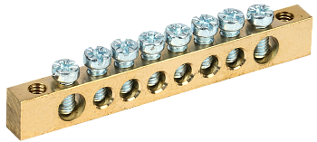 Шина IEK PEN "земля-ноль" 6х9мм 8/2 (8групп/креп по краям) в Уссурийске