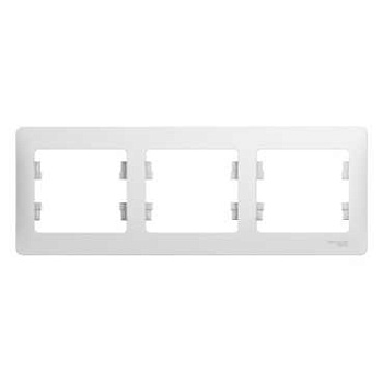 Рамка тройная Glossa SE белая в Уссурийске