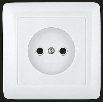Розетка одинарная ХИТ SE белая в Уссурийске