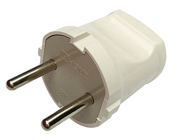 Вилка прямая 10А белая 4142 IN HOME в Уссурийске