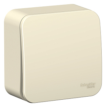 Выключатель одноклавишный BLANCA SE накладной с изолирующей пластиной молочный в Уссурийске