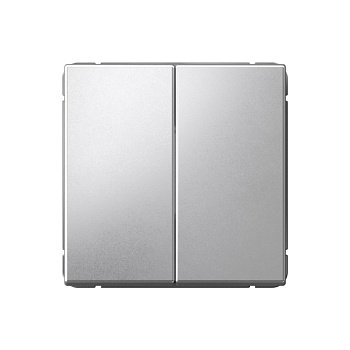 ARTGALLERY 2-клавишный ПЕРЕКЛЮЧАТЕЛЬ, сх.6/2, 10АХ, механизм, АЛЮМИНИЙ в Уссурийске