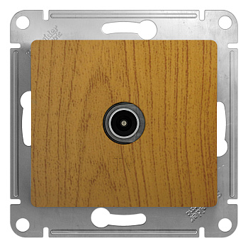 Розетка телевизионная оконечная 1 DB Glossa SE дуб в Уссурийске