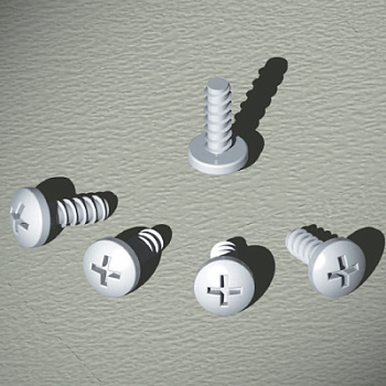 Винты самонарезающие, М4.8x12, 1 упаковка - 50 шт. DKC в Уссурийске