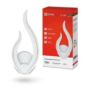 Светильник светодиодный ELEGANT FLAME 15Вт 230В 3000-6500K 1200Лм STEP COLOR белый IN HOME в Уссурийске